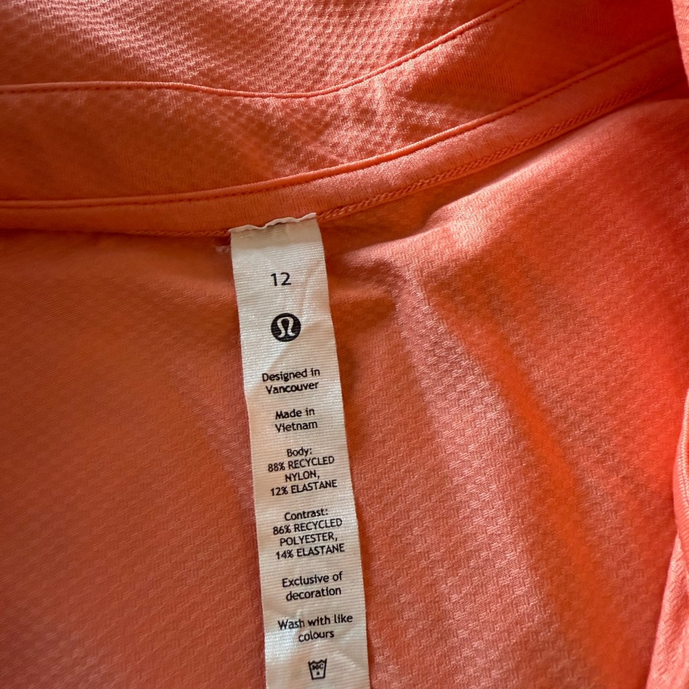 Lululemon Athletica Coral Button Down Shirt - Picture 2 of 3